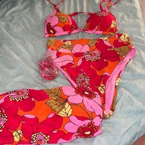 Aerie three piece swimsuit set